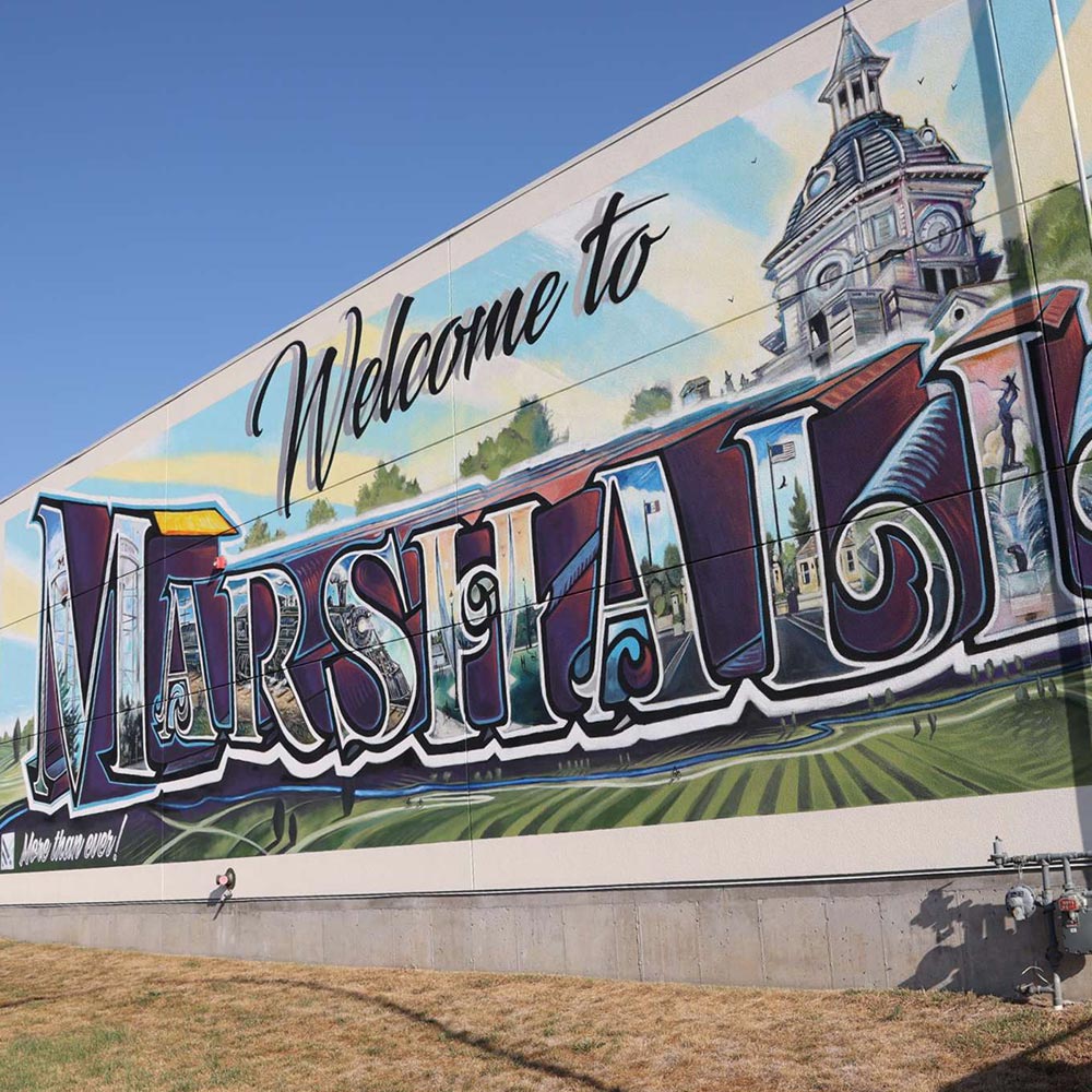 Marshalltown Postcard Mural